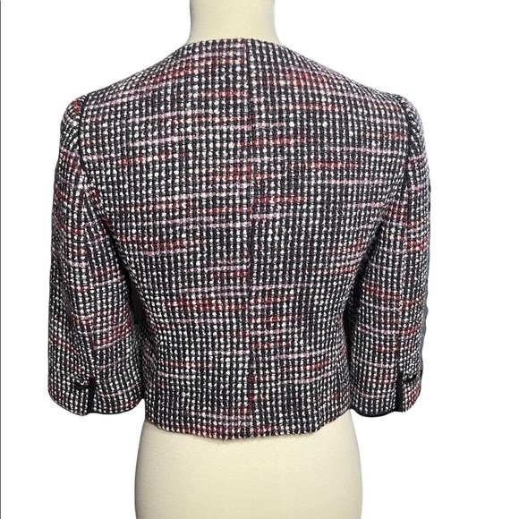 Black Plum White Suit Blazer Lined 2P  (B7) - Picture 2 of 10